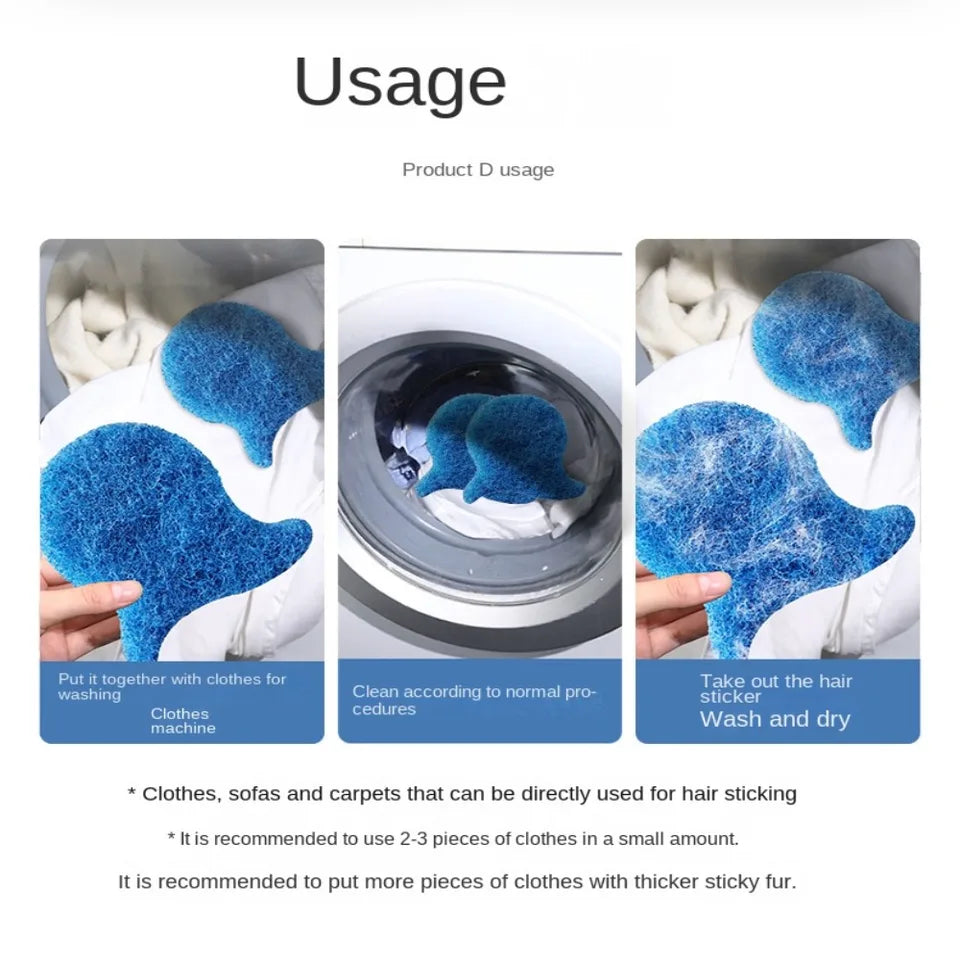 Laundry per hair remover